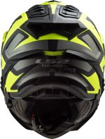 CASCO DE MOTO TRAIL LS2 -MX701 EXPLORER ALTER MATT BLACK H-ECE 22.06 FIBRA DE VIDRIO NEGRO AMARILLO - Imagen 7