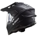 CASCO DE MOTO TRAIL LS2 -MX701 EXPLORER SOLID MATT BLACK-ECE 22.06 FIBRA DE VIDRIO NEGRO MATE - Imagen 4
