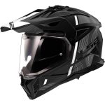 CASCO DE MOTO TRAIL LS2 -MX702 PIONEER II HILL MATT BLACK WHITE-ECE 22.06 NEGRO BLANCO