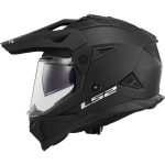 CASCO DE MOTO TRAIL LS2 -MX702 PIONEER II MATT BLACK-ECE 22.06 NEGRO MATE - Imagen 2