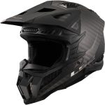CASCO DE MOTO CROSS LS2 -MX703 C X-FORCE MATT CARBON-ECE 22.06 FIBRA DE CARBONO NEGRO MATE