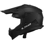 CASCO DE MOTO CROSS LS2 -MX708 FAST II SOLID MATT BLACK-ECE 22.06 NEGRO MATE - Imagen 2