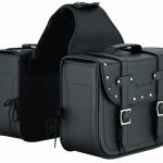 ALFORJAS LATERALES DE CUERO ARTIFICIAL, DESMONTABLE IMPERMEABLES Y INTERIOR FORRADO ROAD WARRIOR 18 LITROS X 2