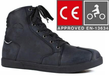 BOTAS DE MOTO HARISSON YANKEE ALL BLACK (NEGRO) URBAN UNISEX CON PROTECCIONES CE