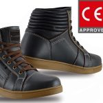 BOTAS DE MOTO JEREZ II MARRON CAFE URBAN UNISEX CON PROTECCIONES CE