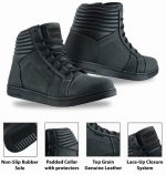 BOTAS DE MOTO JEREZ II NEGRO VINTAGE MATT URBAN UNISEX CON PROTECCIONES CE - Imagen 4