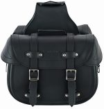 ALFORJAS LATERALES DE CUERO ARTIFICIAL, DESMONTABLE IMPERMEABLES Y INTERIOR FORRAD LEGEND NEGROS 24 LITROS X 2 - Imagen 2