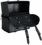 ALFORJAS LATERALES DE CUERO ARTIFICIAL, DESMONTABLE IMPERMEABLES Y INTERIOR FORRAD LEGEND NEGROS 24 LITROS X 2 - Imagen 4