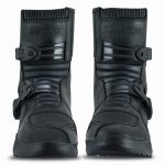 BOTAS DE MOTO MISANO NEGRO VINTAGE MATT MEDIACAÑA ADVENTURE TOURING EN PIEL CON PROTECCIONES CE - Imagen 3