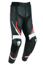 MONO DE CUERO DE DOS PIEZAS CON PROTECCIONES TPR Y TITANIO JF17C/JF17P ROJO NEGRO BLANCO - Imagen 6