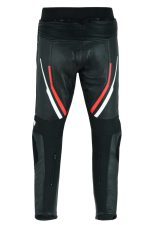 MONO DE CUERO DE DOS PIEZAS CON PROTECCIONES TPR Y TITANIO JF17C/JF17P ROJO NEGRO BLANCO - Imagen 7