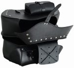 JUEGO DE ALFORJAS RÍGIDAS DE CUERO 3-4MM, PARA MOTO CUSTOM Y HARLEY BIKERS PIONEER NEGRO 2 X 20 LITROS - Imagen 6