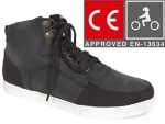 BOTAS DE MOTO HARISSON APACHE NEGRO URBAN UNISEX PARA VERANO PERFORADO CON PROTECCIONES CE