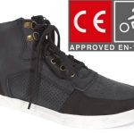BOTAS DE MOTO HARISSON APACHE NEGRO URBAN UNISEX PARA VERANO PERFORADO CON PROTECCIONES CE