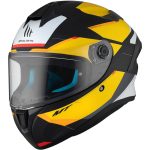 CASCO INTEGRAL HELMET MT TARGO S KAY B3 MATE NEGRO AMARILLO /ECE 22.06