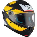 CASCO INTEGRAL HELMET MT TARGO S KAY B3 MATE NEGRO AMARILLO /ECE 22.06 - Imagen 4