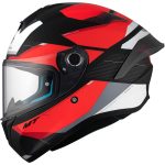 CASCO INTEGRAL HELMET MT TARGO S KAY B5 MATE ROJO BLANCO NEGRO /ECE 22.06 - Imagen 2