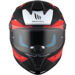 CASCO INTEGRAL HELMET MT TARGO S KAY B5 MATE ROJO BLANCO NEGRO /ECE 22.06 - Imagen 3