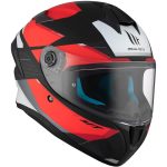 CASCO INTEGRAL HELMET MT TARGO S KAY B5 MATE ROJO BLANCO NEGRO /ECE 22.06 - Imagen 4