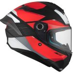 CASCO INTEGRAL HELMET MT TARGO S KAY B5 MATE ROJO BLANCO NEGRO /ECE 22.06 - Imagen 5