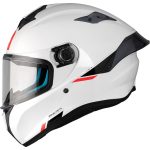 CASCO INTEGRAL HELMET MT TARGO S SOLID A0 BLANCO PERLA BRILLO /ECE 22.06 - Imagen 3