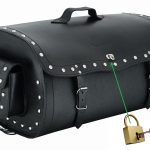 BAÚL DE MOTO TRASERO EN CUERO RIGIDO, LAMINADO/ VOYAGER PACK 2 CASCOS 65 LITROS