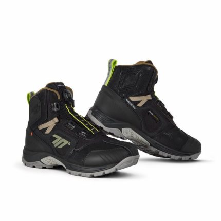 BOTAS DE MOTO SEVENTY DEGREES BOTA SD-BA7 STELVIO BAJA NEGRA/ARENA/AMARILLO FLUOR