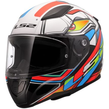 CASCO INTEGRAL LS2-FF353 RAPID II XDRON WHITE NEON ORANGE/ NARANJA NEÓN BLANCO -06 ECE 22.06
