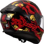 CASCO INTEGRAL DE LS2-FF808 STREAM II DRAKO BLACK RED/NEGRO ROJO -ECE 22.06 - Imagen 4
