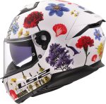CASCO INTEGRAL DE LS2 -FF808 STREAM II FLOWERS WHITE/ FLORES BLANCAS ROJO -ECE 22.06 - Imagen 2