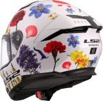 CASCO INTEGRAL DE LS2 -FF808 STREAM II FLOWERS WHITE/ FLORES BLANCAS ROJO -ECE 22.06 - Imagen 3