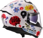 CASCO INTEGRAL DE LS2 -FF808 STREAM II FLOWERS WHITE/ FLORES BLANCAS ROJO -ECE 22.06 - Imagen 4