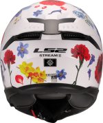 CASCO INTEGRAL DE LS2 -FF808 STREAM II FLOWERS WHITE/ FLORES BLANCAS ROJO -ECE 22.06 - Imagen 6