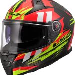 CASCO INTEGRAL CARBON LS2- FF811 VECTOR II C TANTIC RED H-V YELLOW/ROJO H-V AMARILLO- ECE 22.06