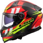 CASCO INTEGRAL CARBON LS2- FF811 VECTOR II C TANTIC RED H-V YELLOW/ROJO H-V AMARILLO- ECE 22.06 - Imagen 2