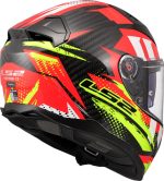 CASCO INTEGRAL CARBON LS2- FF811 VECTOR II C TANTIC RED H-V YELLOW/ROJO H-V AMARILLO- ECE 22.06 - Imagen 4
