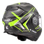 CASCO MODULAR LS2-FF901 ADVANT X C FUTURE II H-V YELLOW-ECE 22.06. FIBRA DE CARBONO NEGRO H-V AMARILLO - Imagen 4
