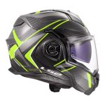 CASCO MODULAR LS2-FF901 ADVANT X C FUTURE II H-V YELLOW-ECE 22.06. FIBRA DE CARBONO NEGRO H-V AMARILLO - Imagen 5