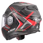 CASCO MODULAR LS2-FF901 ADVANT X C FUTURE II RED-ECE 22.06. FIBRA DE CARBONO NEGRO ROJO - Imagen 2