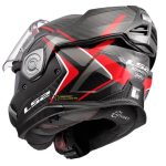 CASCO MODULAR LS2-FF901 ADVANT X C FUTURE II RED-ECE 22.06. FIBRA DE CARBONO NEGRO ROJO - Imagen 5