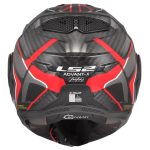 CASCO MODULAR LS2-FF901 ADVANT X C FUTURE II RED-ECE 22.06. FIBRA DE CARBONO NEGRO ROJO - Imagen 6