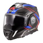CASCO MODULAR LS2-FF901 ADVANT X C FUTURE II WHITE BLUE-ECE 22.06. FIBRA DE CARBONO NEGRO BLANCO AZUL