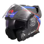 CASCO MODULAR LS2-FF901 ADVANT X C FUTURE II WHITE BLUE-ECE 22.06. FIBRA DE CARBONO NEGRO BLANCO AZUL - Imagen 4