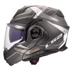 CASCO MODULAR LS2-FF901 ADVANT X C HORIZON SILVER GREY-ECE 22.06. FIBRA DE CARBONO GRIS PLATA - Imagen 3