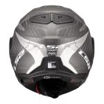 CASCO MODULAR LS2-FF901 ADVANT X C HORIZON SILVER GREY-ECE 22.06. FIBRA DE CARBONO GRIS PLATA - Imagen 7