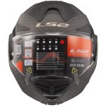 CASCO MODULAR LS2-FF901 ADVANT X SOLID MATT CARBON-06 NEGRO MATE - Imagen 2