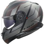 CASCO MODULAR LS2-FF908 STROBE II CODE BLACK GREY/NEGRO GRIS -06 -ECE 22.06.