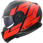 CASCO MODULAR LS2-FF908 STROBE II CODE BLACK RED/NEGRO ROJO -ECE 22.06.