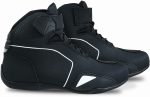BOTAS DE MOTO ZAPATILLAS DE MOTO IMPERMEABLES Y TRANSPIRABLES CON HOMOLOGACIÓN CE ALLEYCAT BLANCO NEGRO