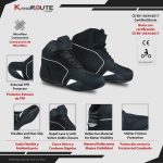 BOTAS DE MOTO ZAPATILLAS DE MOTO IMPERMEABLES Y TRANSPIRABLES CON HOMOLOGACIÓN CE ALLEYCAT BLANCO NEGRO - Imagen 7